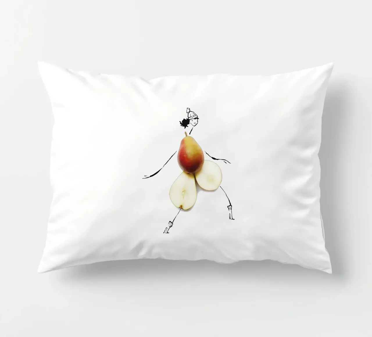 Pear in Autumn cuscino da Gretchen Roehrs