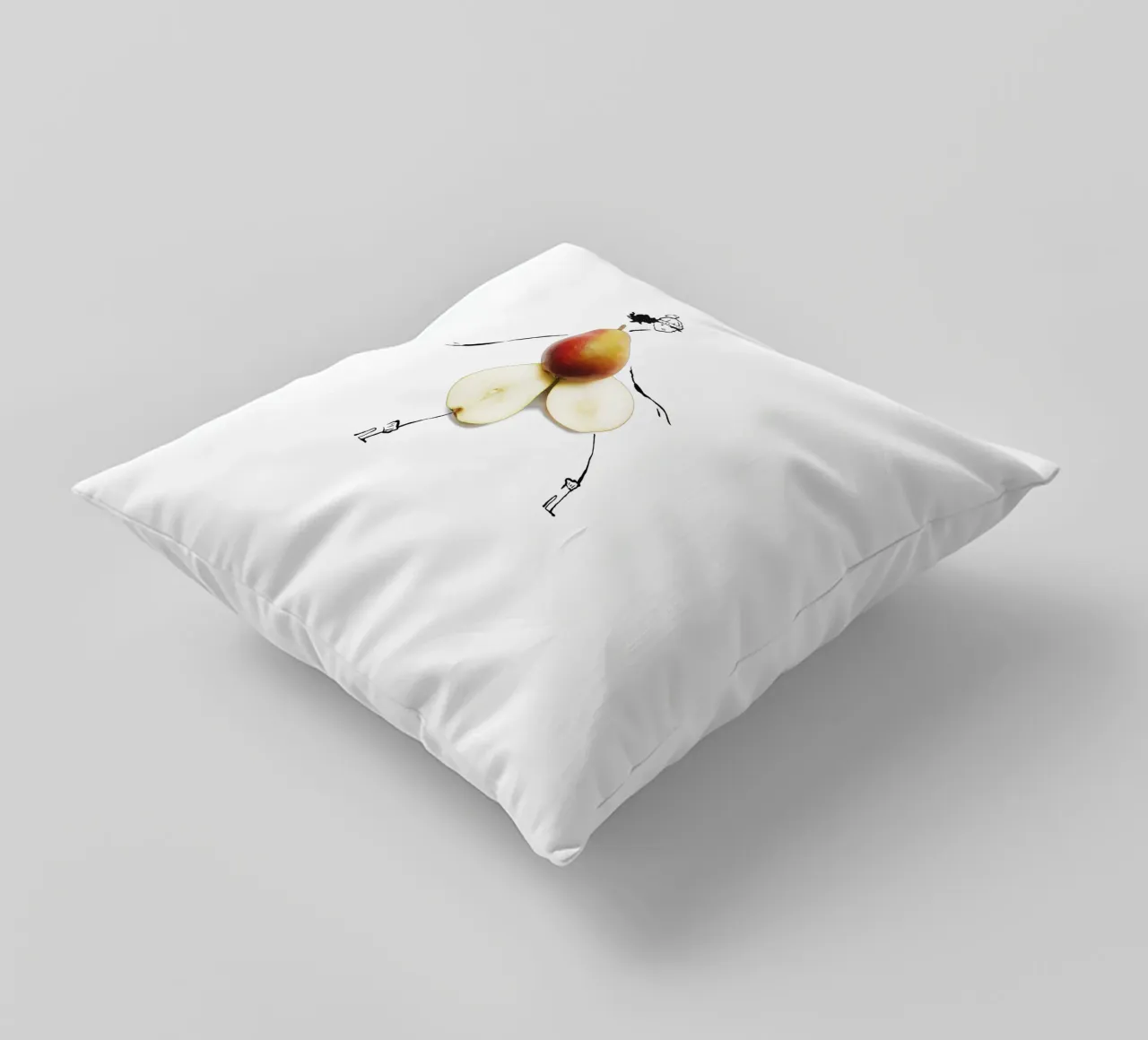 Pear in Autumn cuscino da Gretchen Roehrs