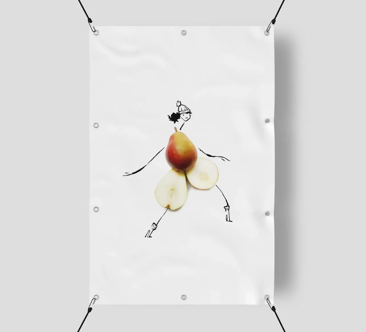 Pear in Autumn telo in pvc da Gretchen Roehrs