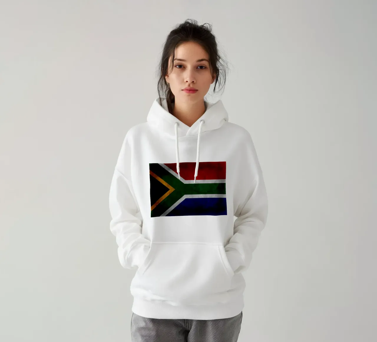 Bandiera vintage del Sudafrica felpa con cappuccio da Joshua A Holmes