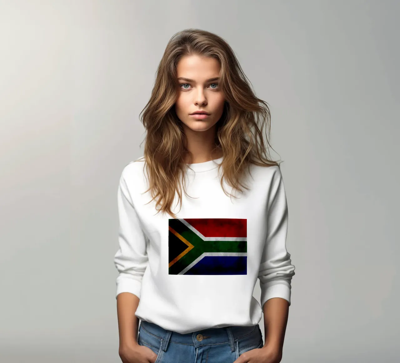 South Africa vintage flag sweatshirt by Joshua A Holmes