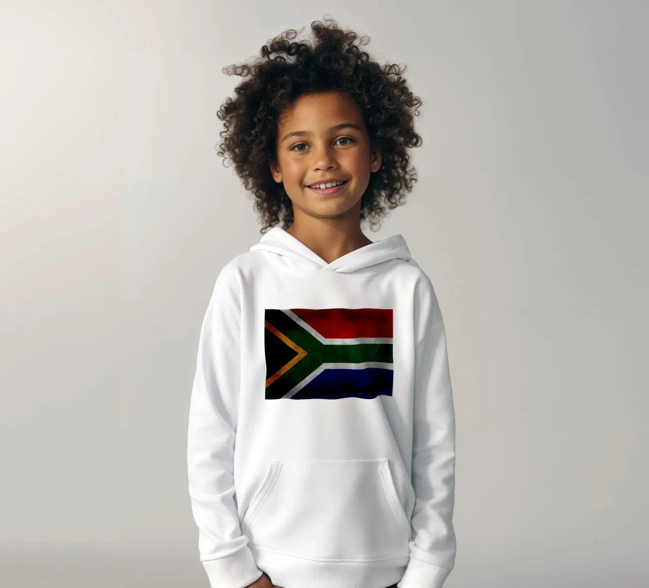 Bandiera vintage del Sudafrica felpa bambino con cappuccio da Joshua A Holmes