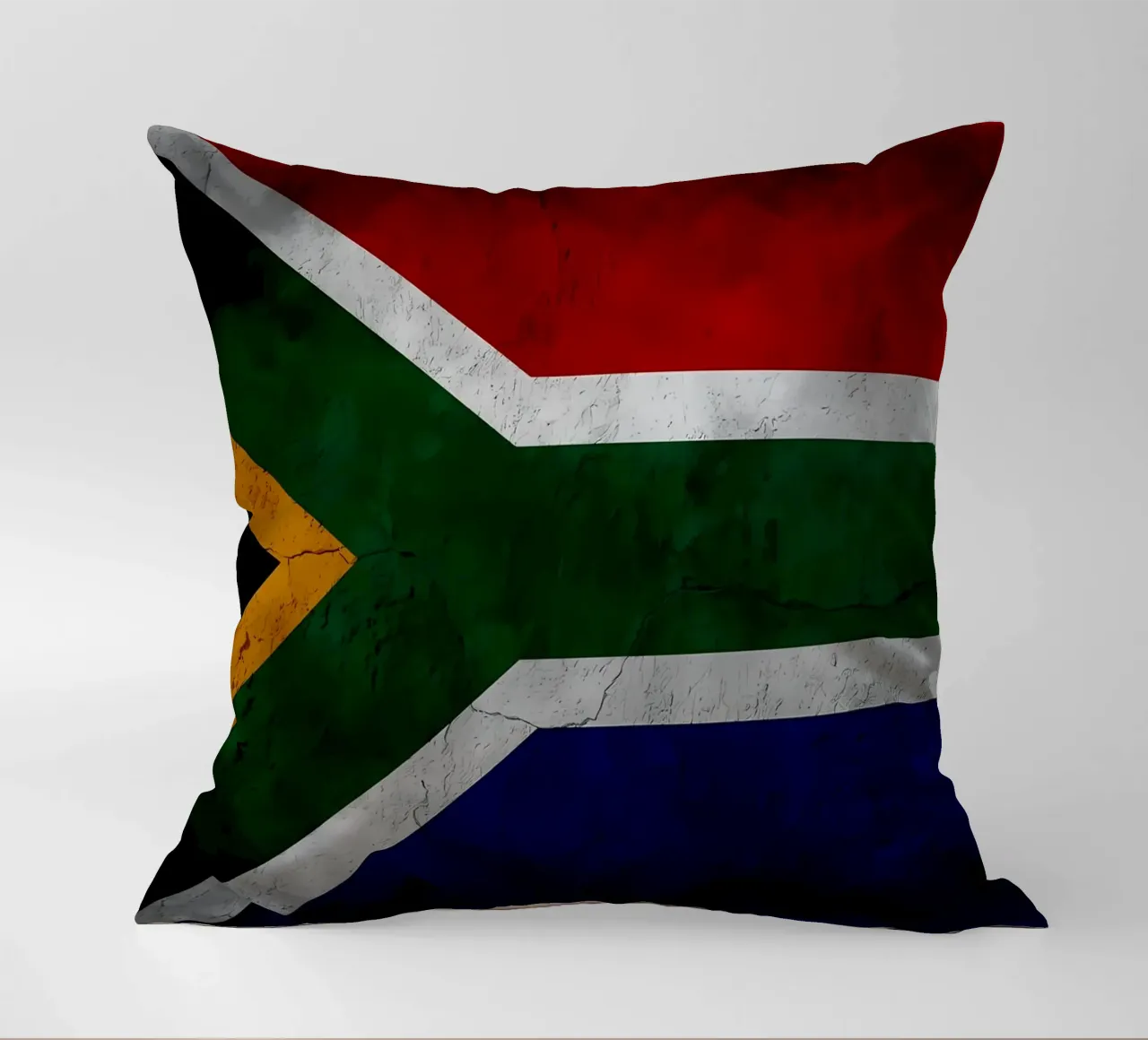 Bandiera vintage del Sudafrica cuscino da Joshua A Holmes