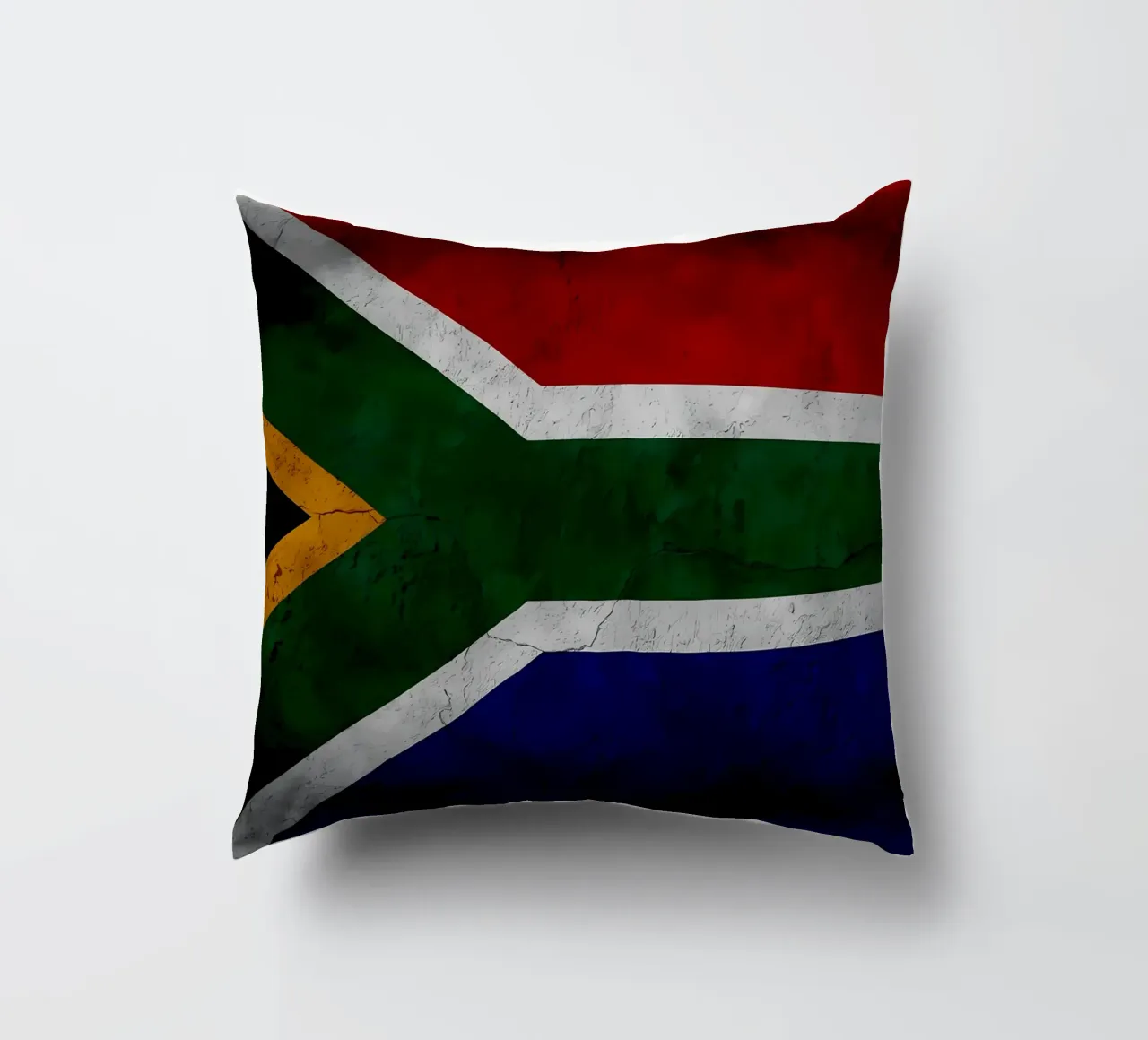 Bandiera vintage del Sudafrica cuscino da Joshua A Holmes