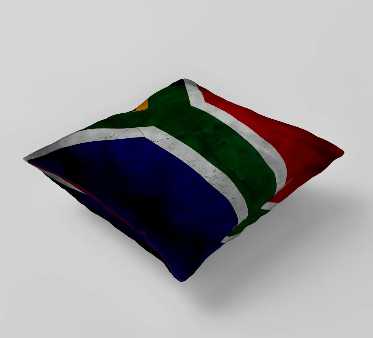 Bandiera vintage del Sudafrica cuscino da Joshua A Holmes