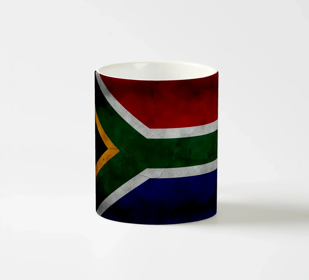 Bandera vintage de Sudáfrica taza de cerámica de Joshua A Holmes