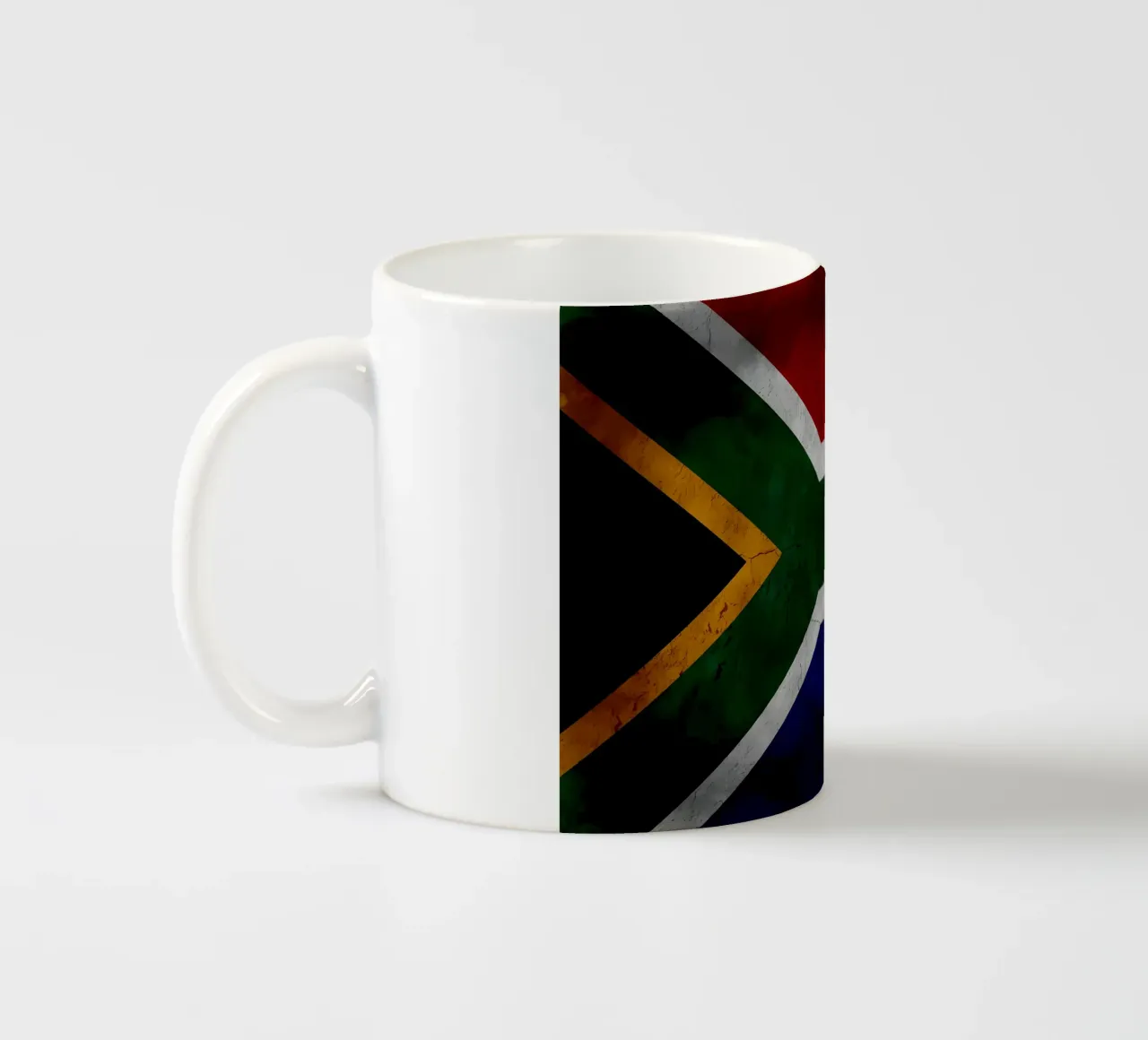 Bandera vintage de Sudáfrica taza de cerámica de Joshua A Holmes