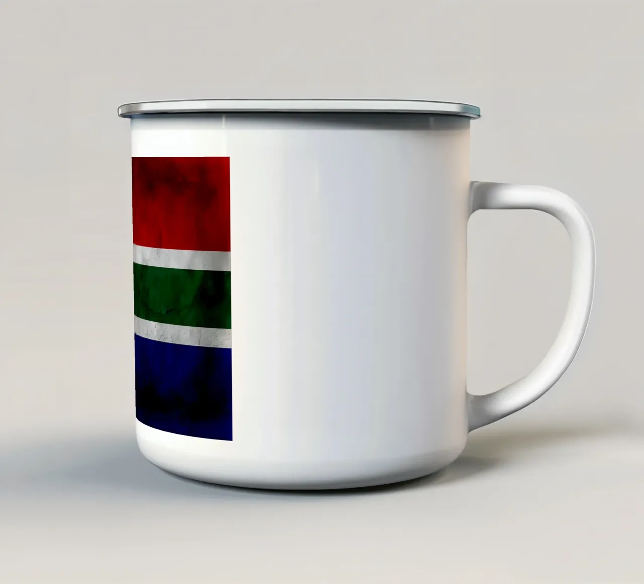 Zuid-Afrika vintage vlag emaille mok van Joshua A Holmes