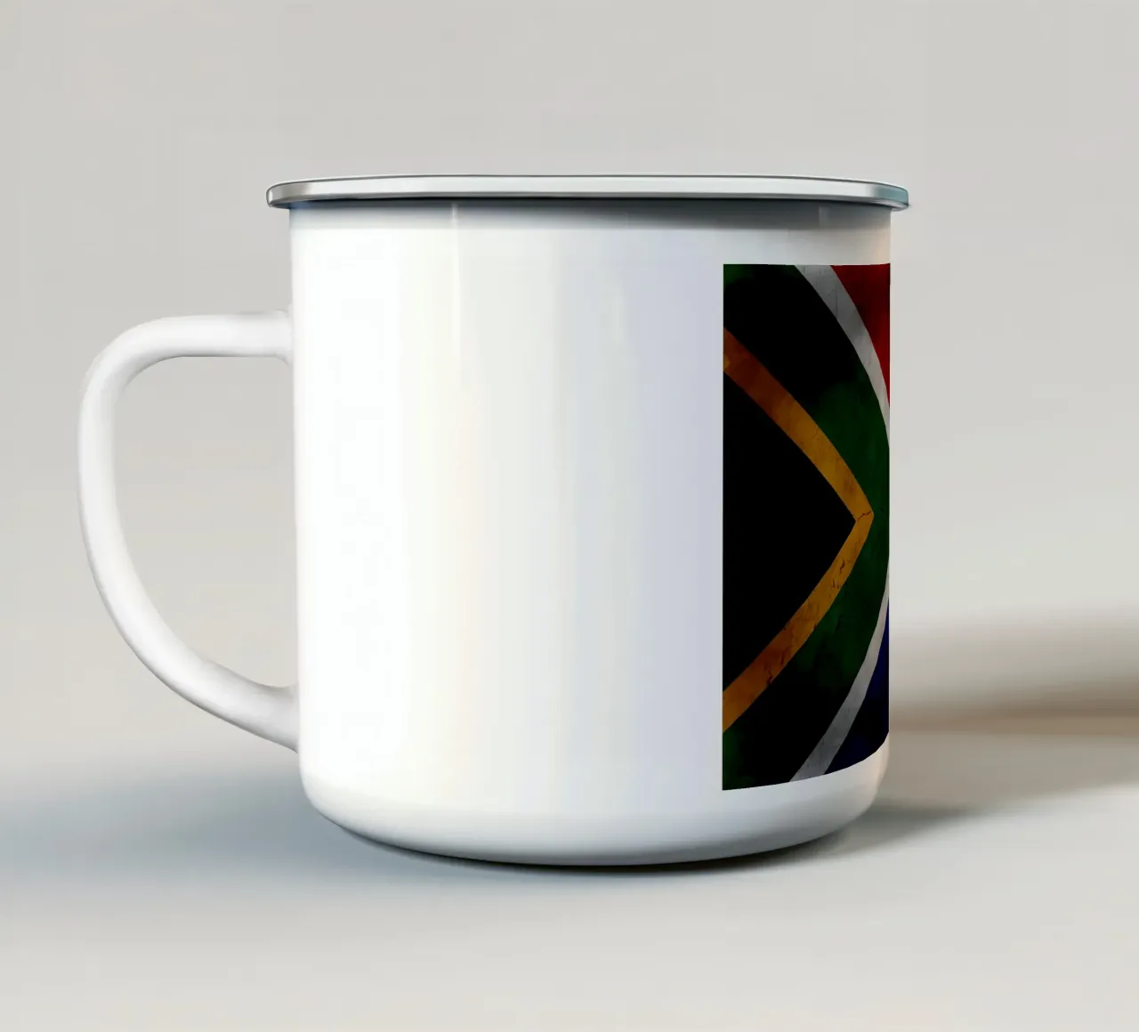 Zuid-Afrika vintage vlag emaille mok van Joshua A Holmes