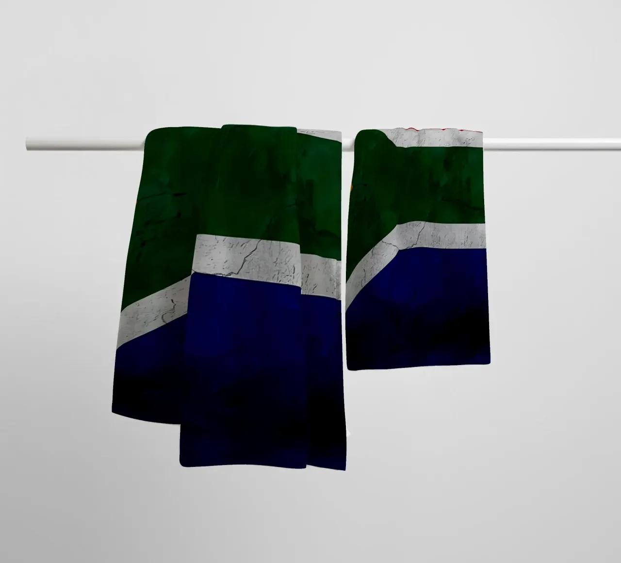 Zuid-Afrika vintage vlag badhanddoek van Joshua A Holmes
