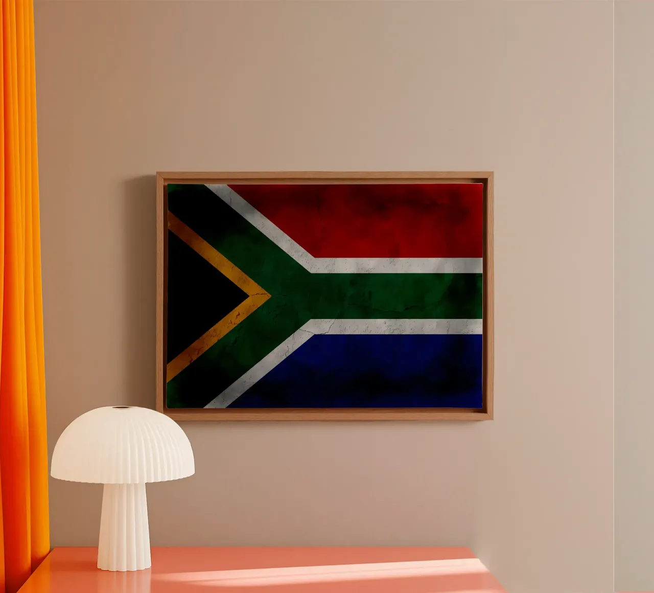 South Africa vintage flag canvas by Joshua A Holmes