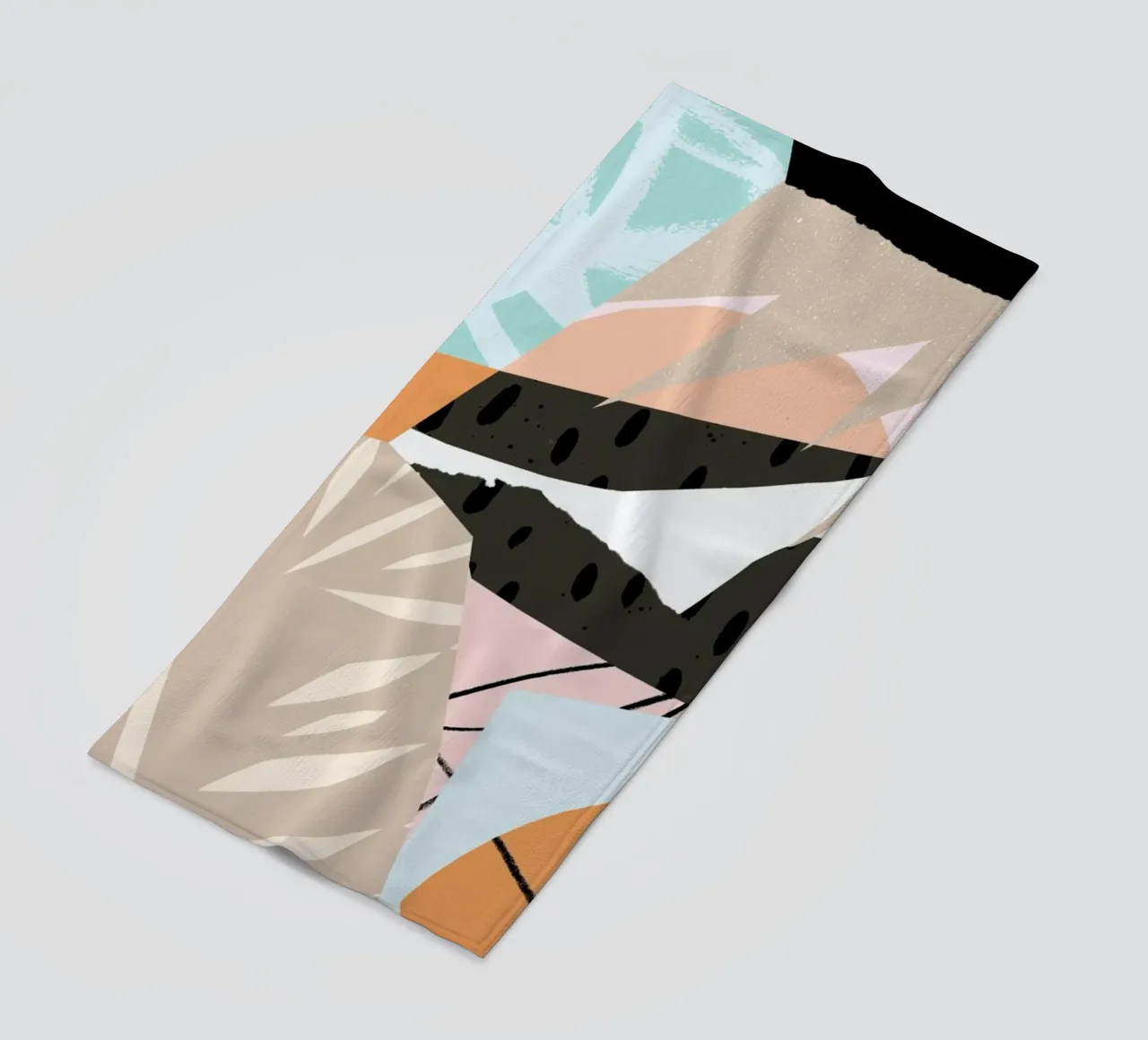 Scandi beach towel by Tom Abbiss Smith