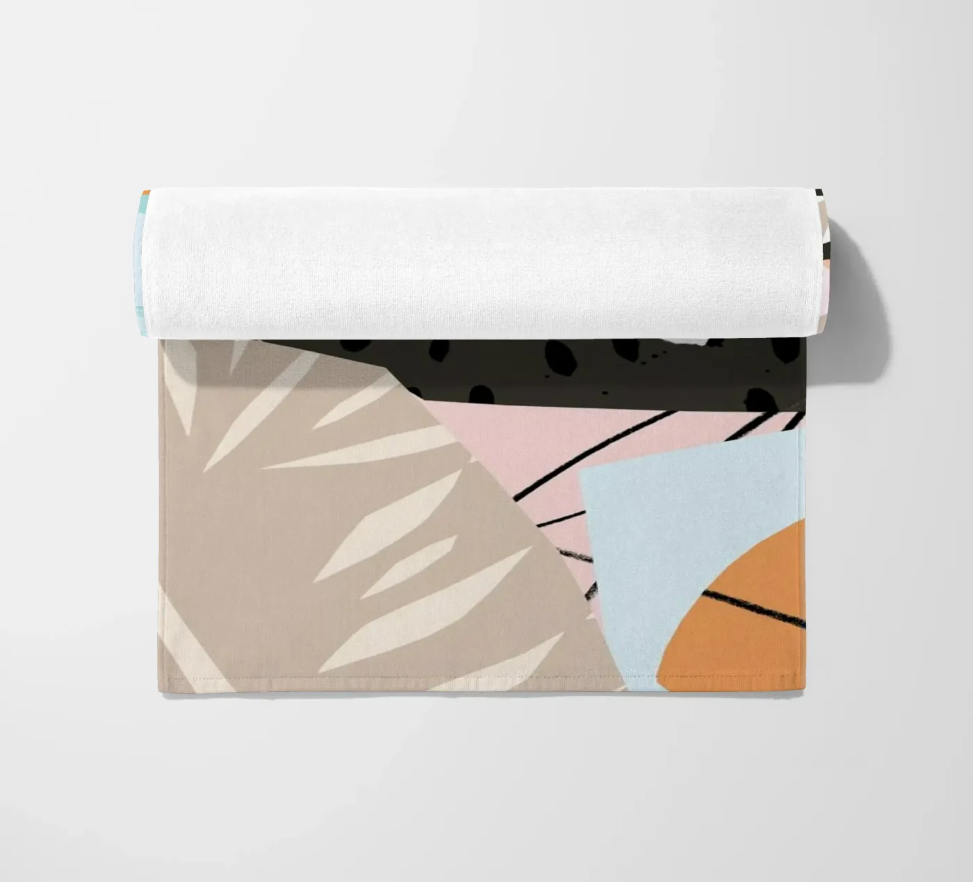 Scandi beach towel by Tom Abbiss Smith