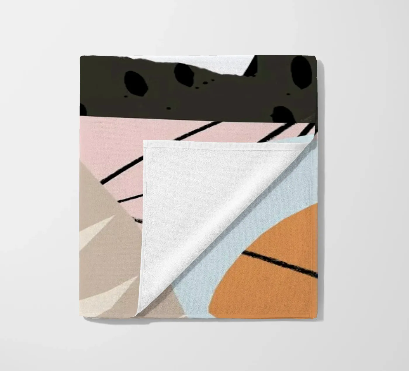 Scandi beach towel by Tom Abbiss Smith