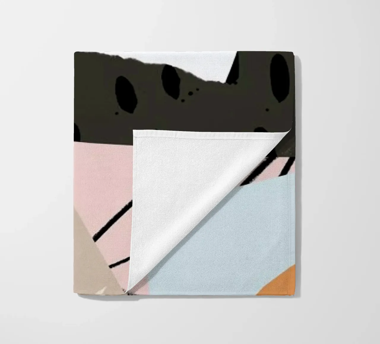Scandi beach towel by Tom Abbiss Smith
