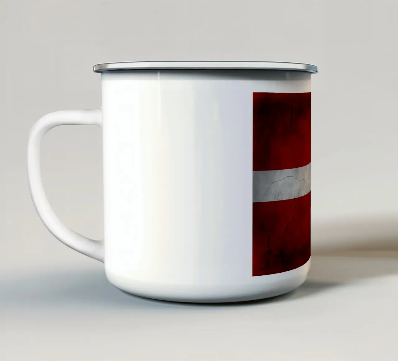 Bandiera d'epoca del Sovrano Ordine Militare tazza in smalto da Joshua A Holmes