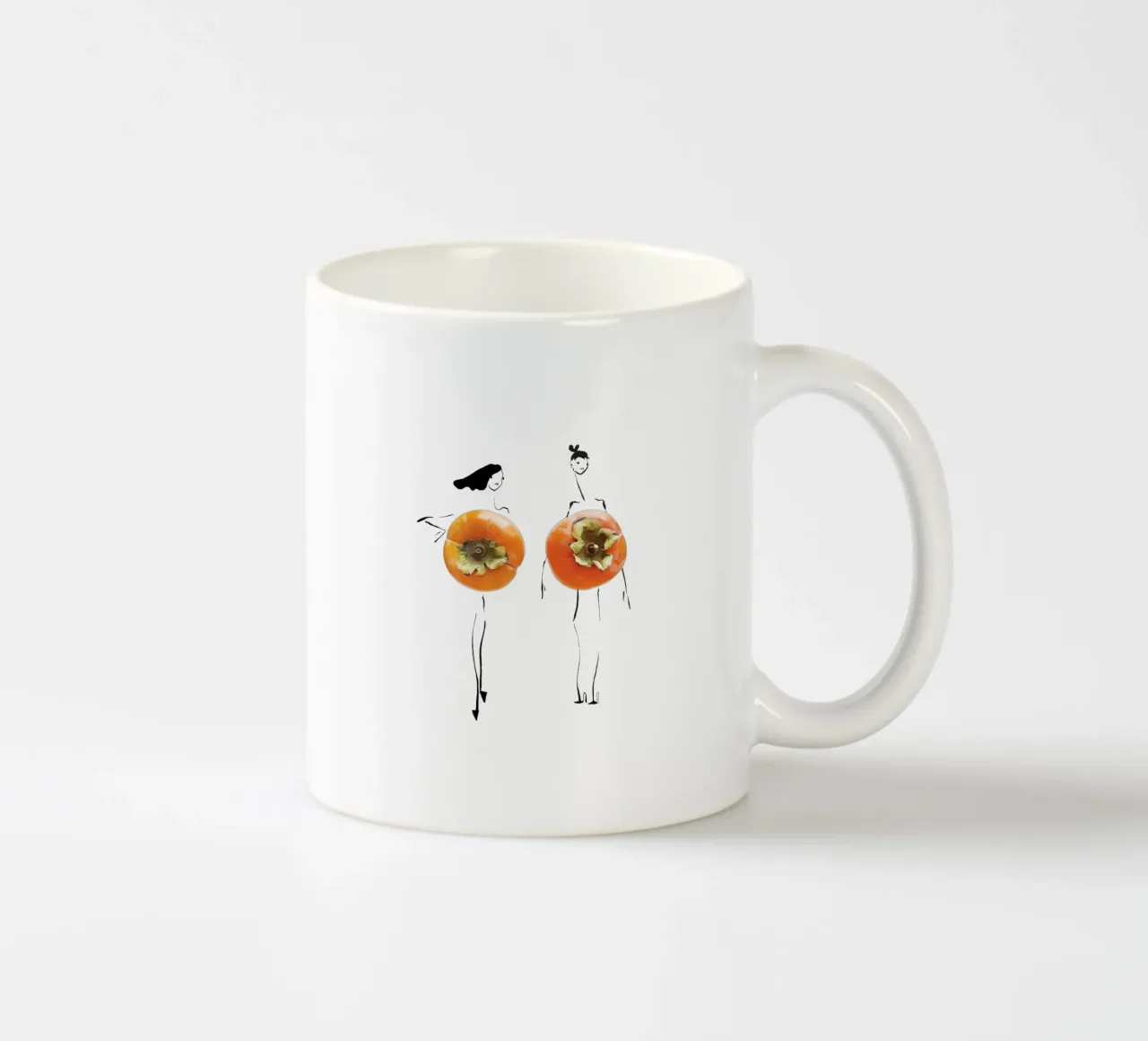 Persimmon Duo tazza in ceramica da Gretchen Roehrs