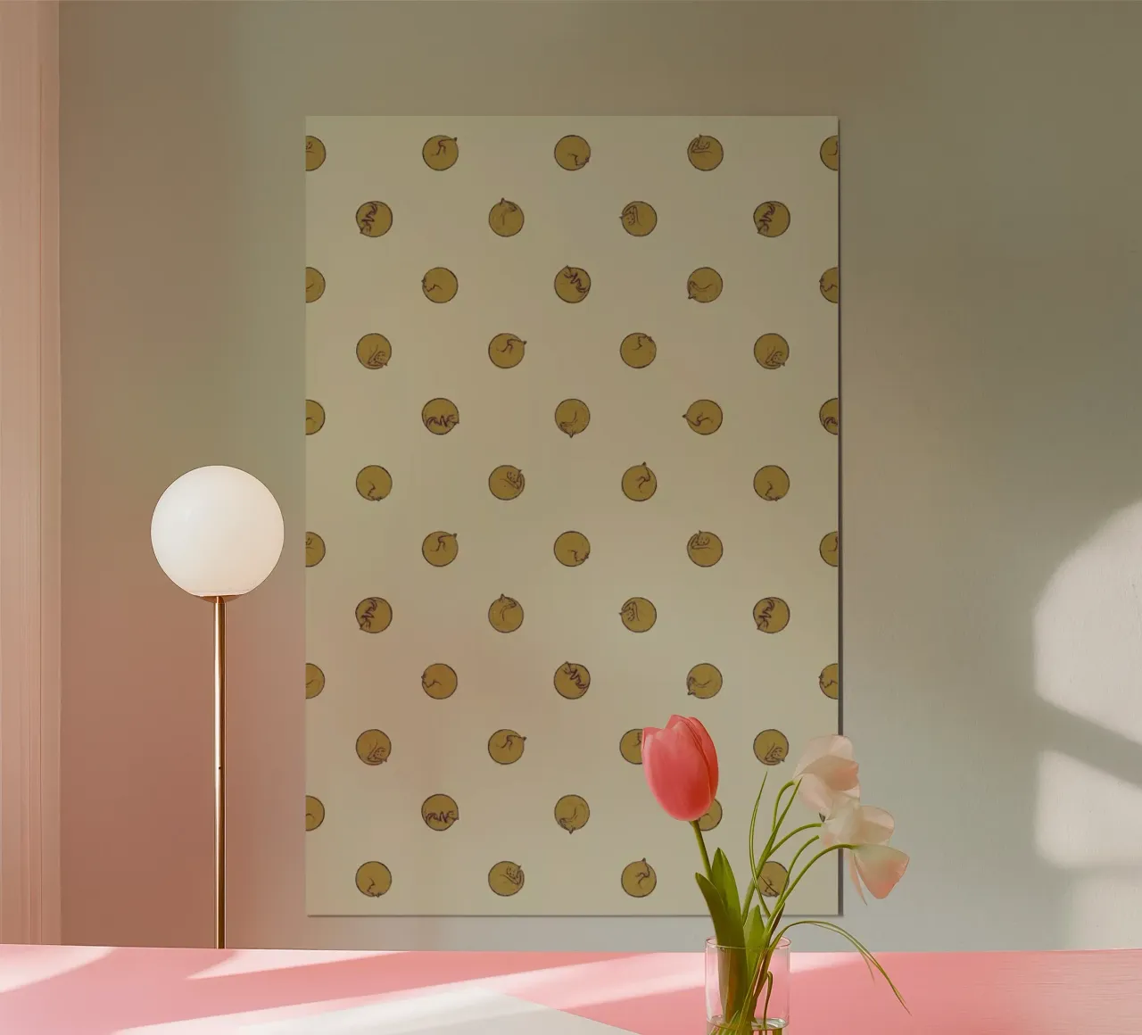 Polcats poster con telaio in legno da Florent Bodart