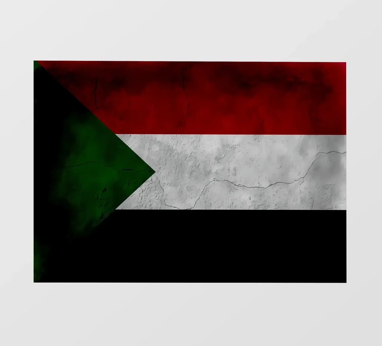 Bandiera d'epoca del Sudan pellicola backlit da Joshua A Holmes