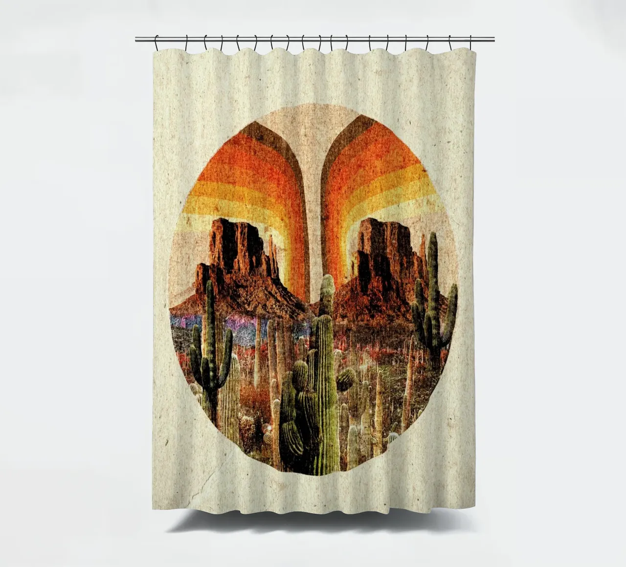 Desert Dawn shower curtain by Kris Tate