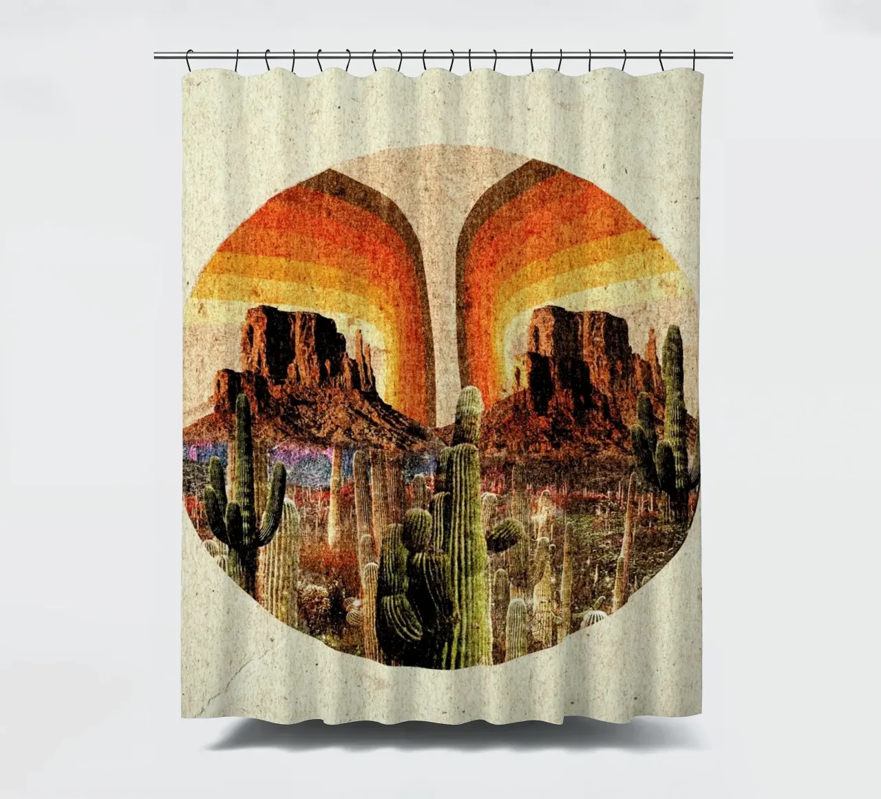 Desert Dawn shower curtain by Kris Tate