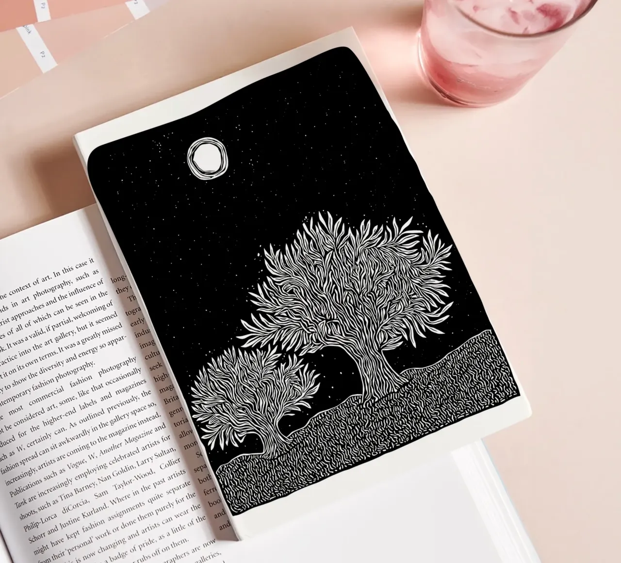 Moonlit Whispers notebook by Indigo Rain