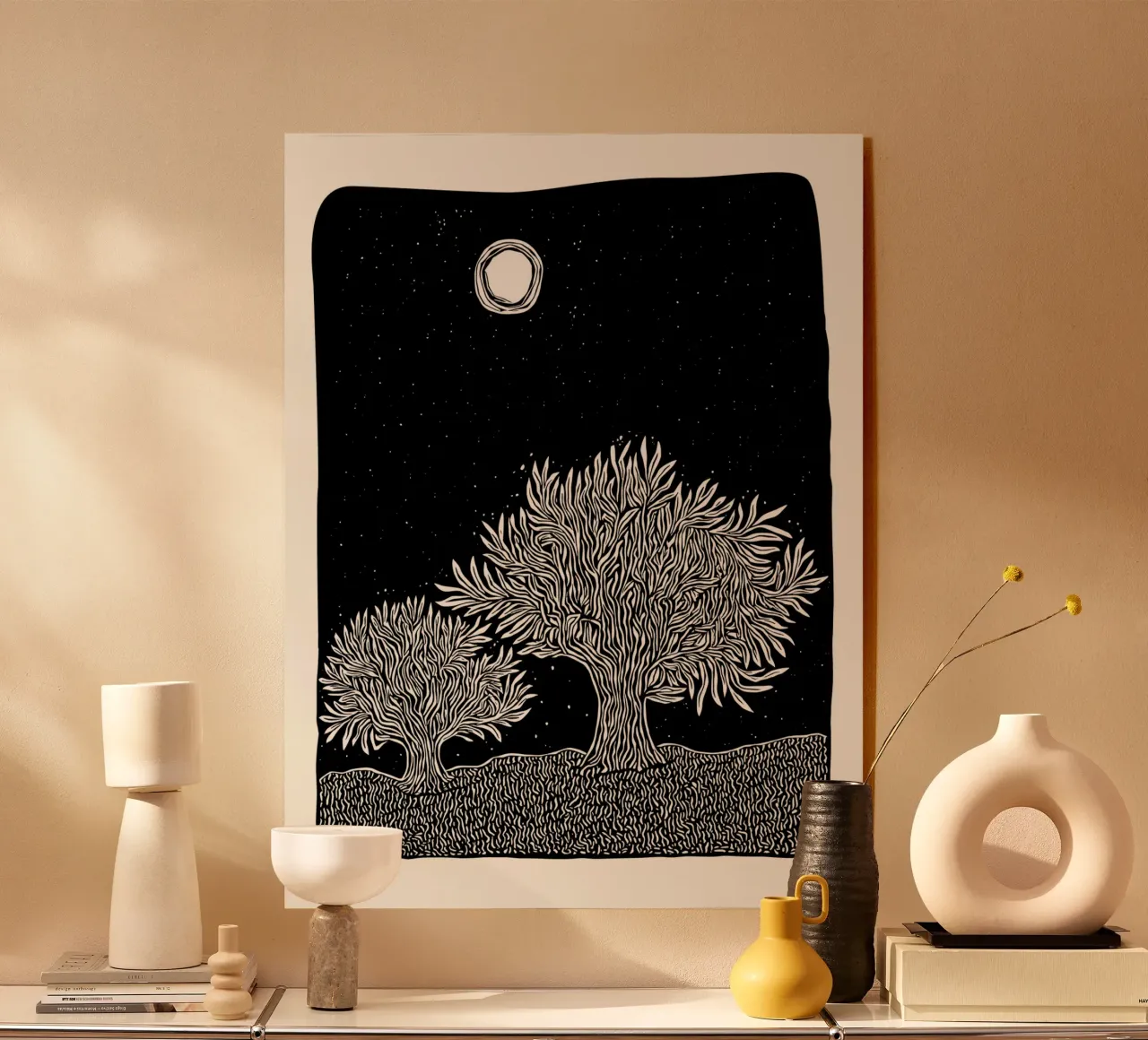 Moonlit Whispers plexiglass da Indigo Rain