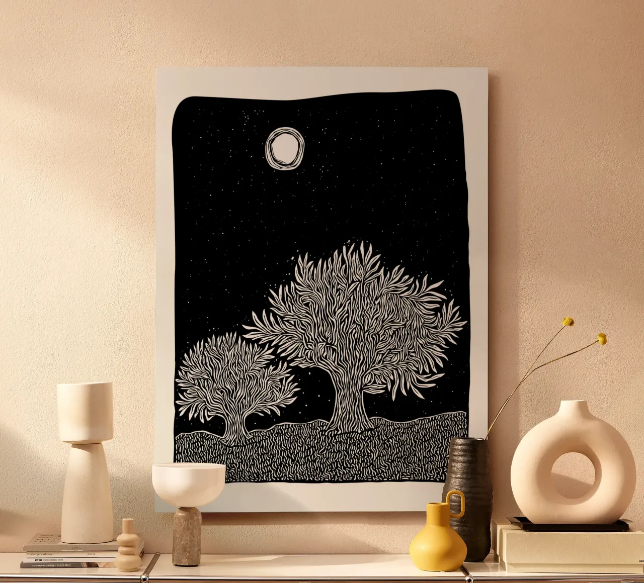 Moonlit Whispers alluminio dibond da Indigo Rain