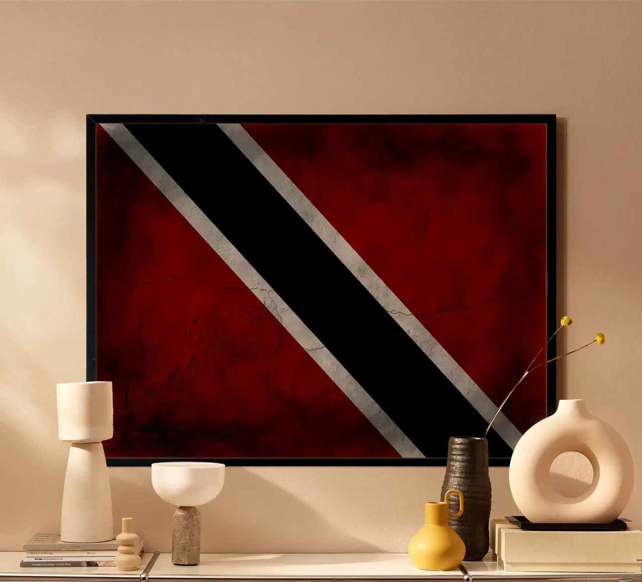 Bandiera d'epoca di Trinidad e Tobago poster da Joshua A Holmes