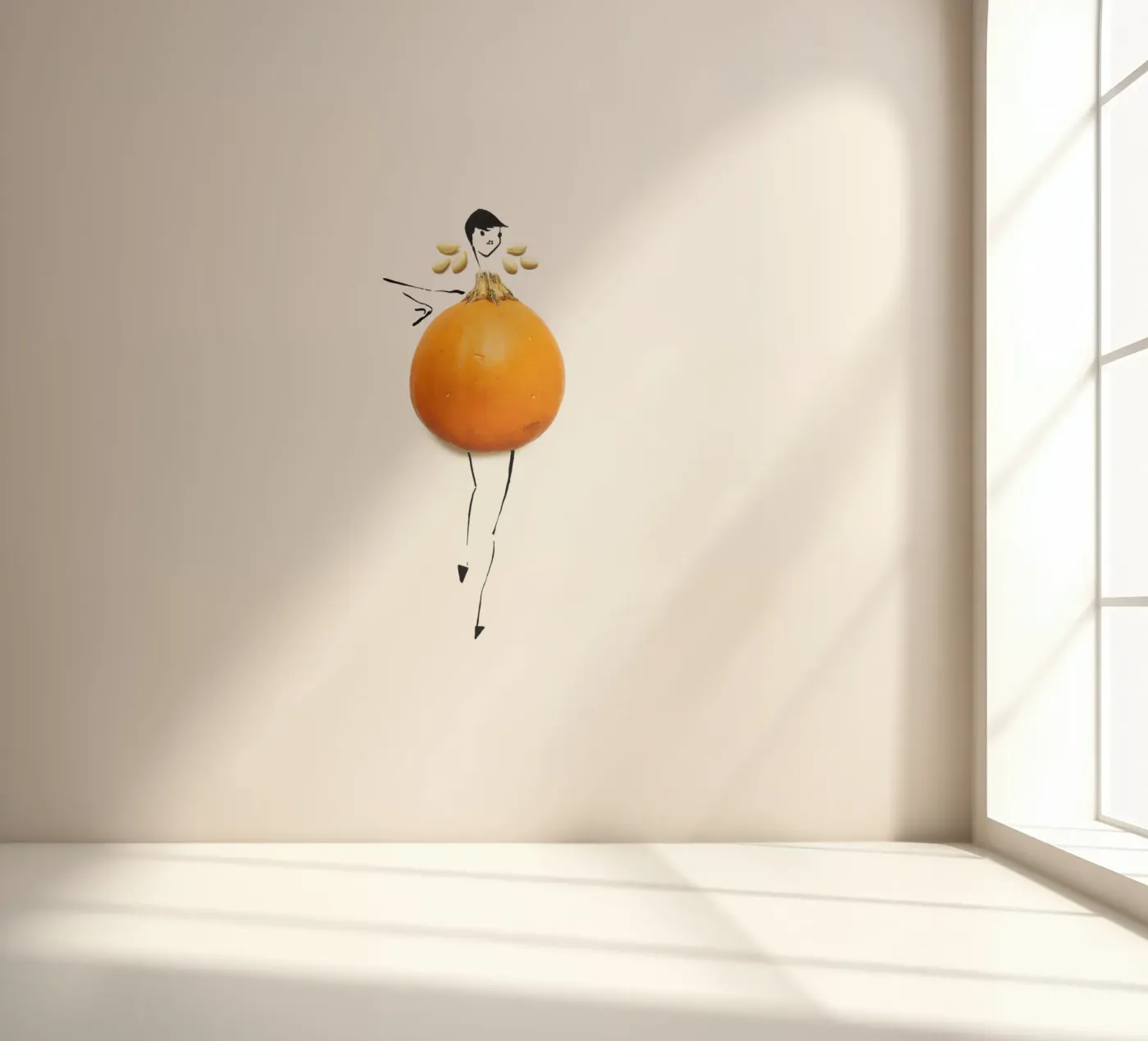 Pumpkin fotobehang van Gretchen Roehrs