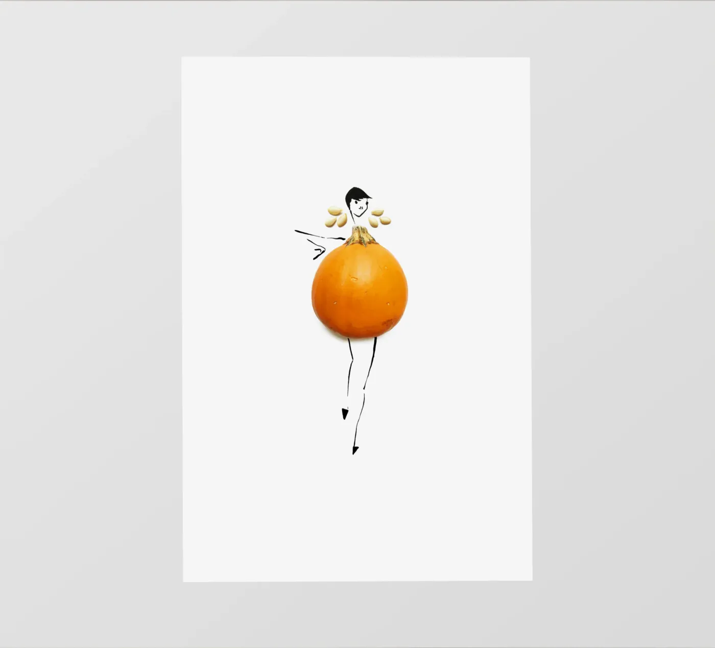 Pumpkin fotobehang van Gretchen Roehrs