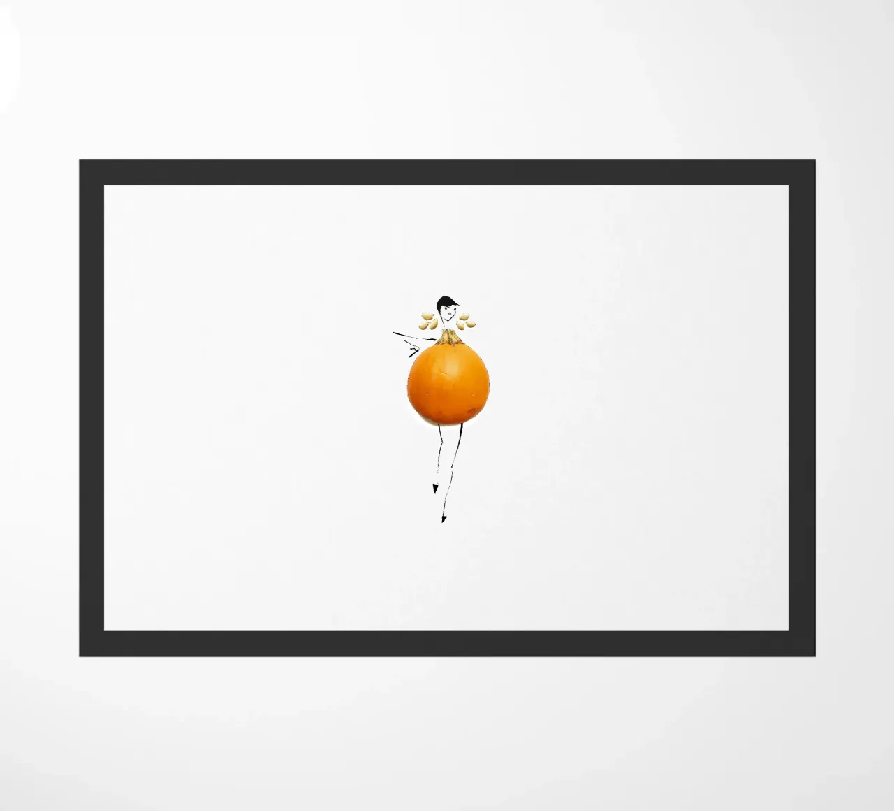 Pumpkin doormat by Gretchen Roehrs