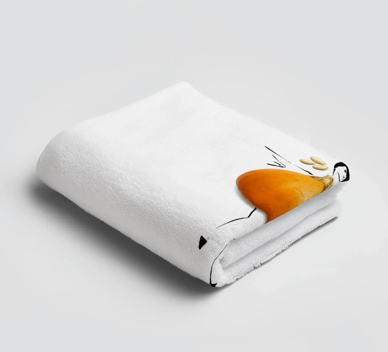 Pumpkin towel by Gretchen Roehrs