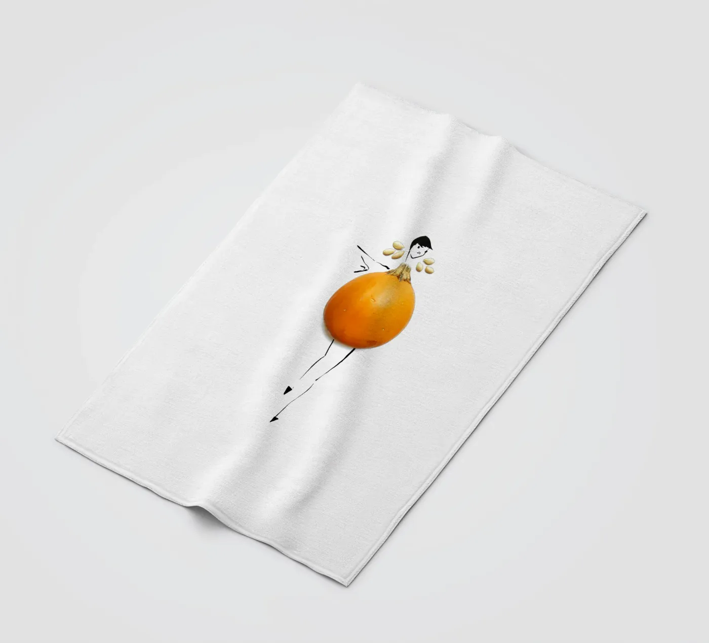 Pumpkin fleece blanket by Gretchen Roehrs