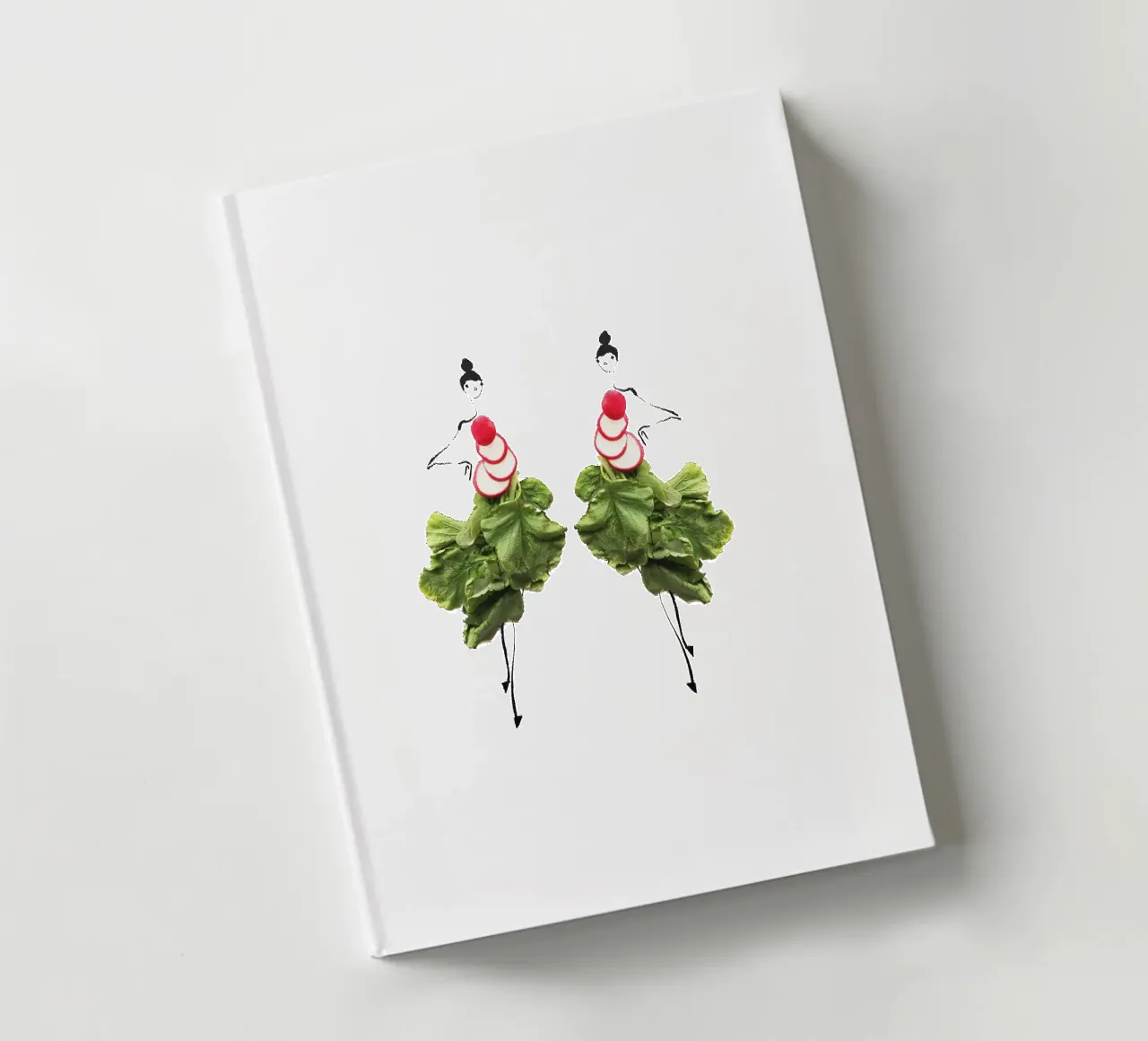 Radish Duo notebook by Gretchen Roehrs