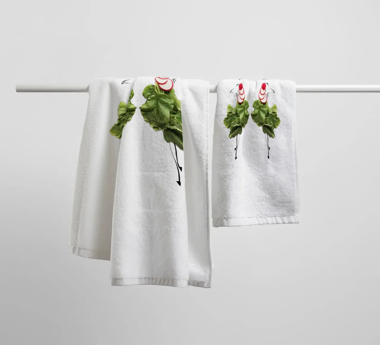 Radish Duo asciugamano da bagno da Gretchen Roehrs