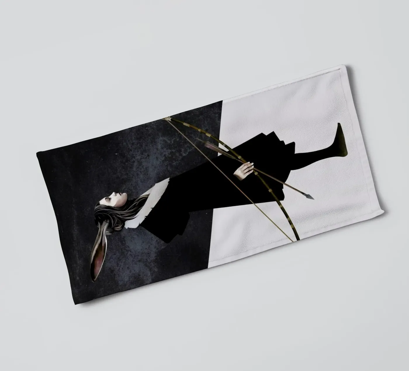 The Hunt towel by Ruben Ireland