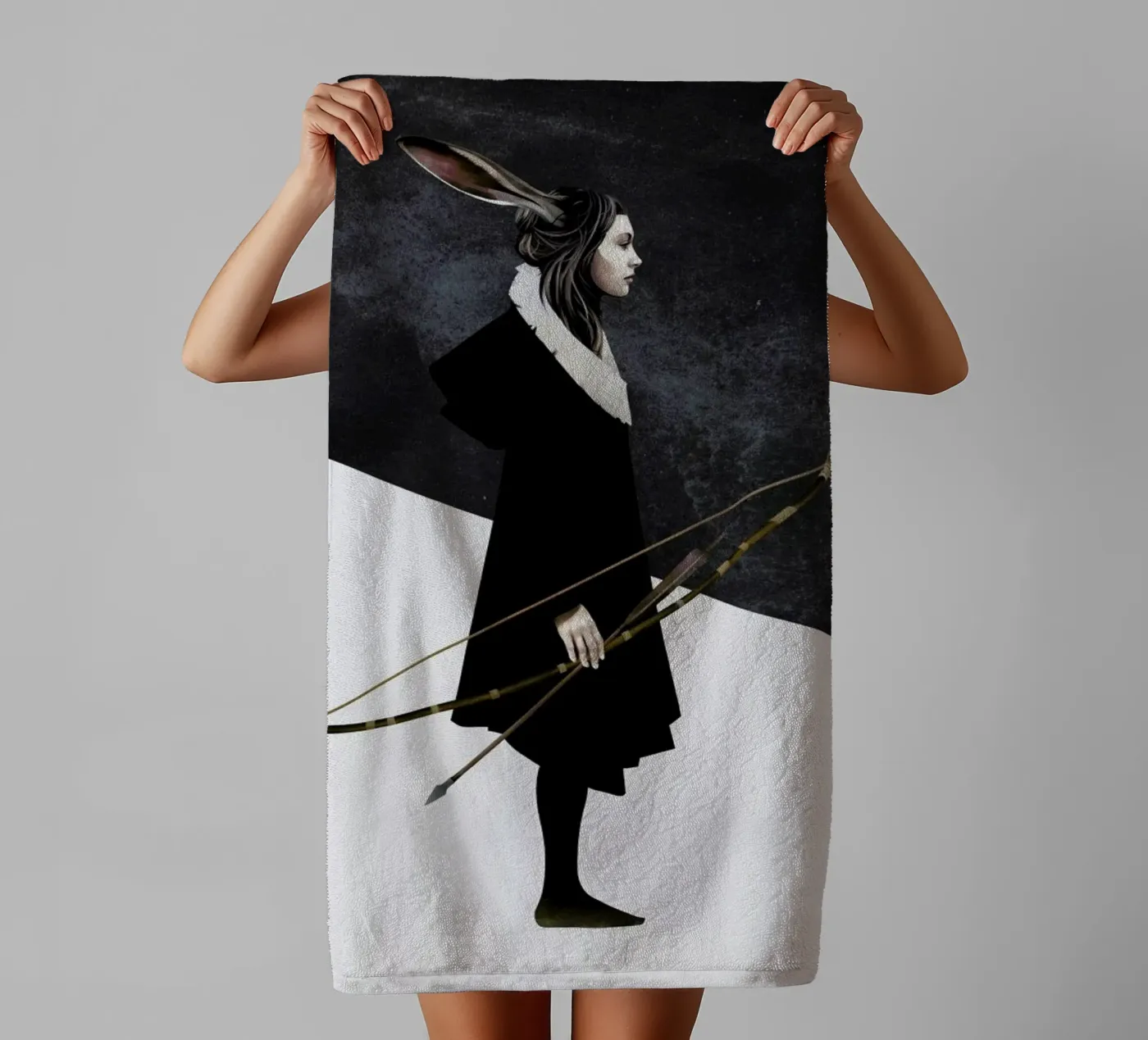 The Hunt towel by Ruben Ireland
