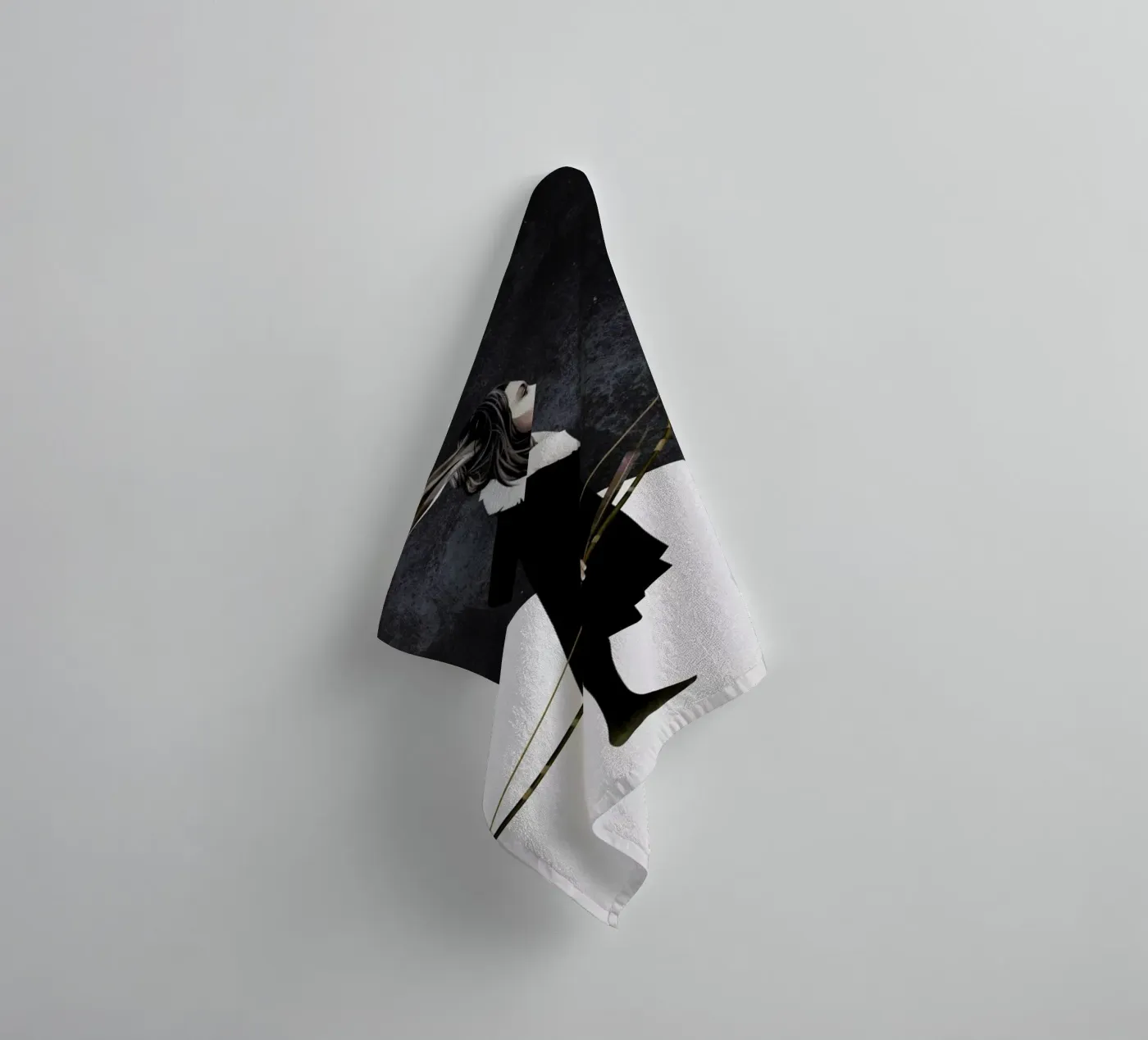 The Hunt towel by Ruben Ireland
