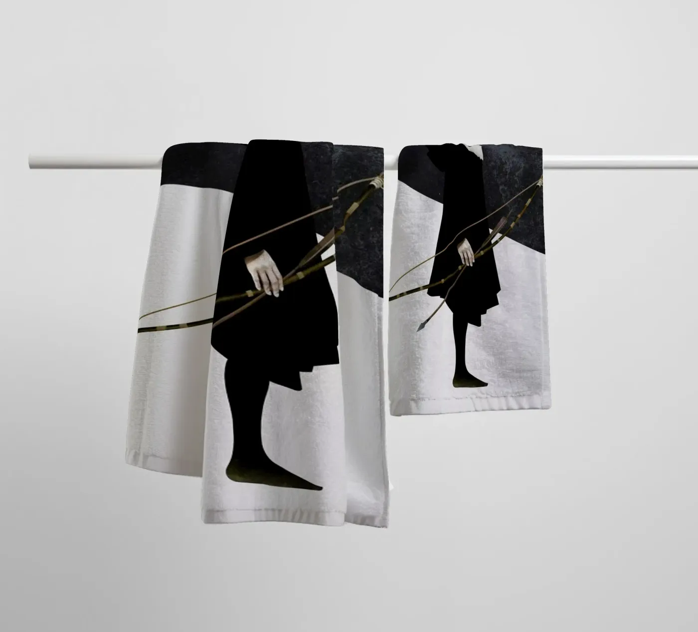 The Hunt towel by Ruben Ireland