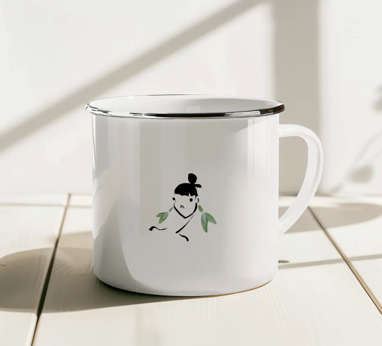 Sage tazza in smalto da Gretchen Roehrs