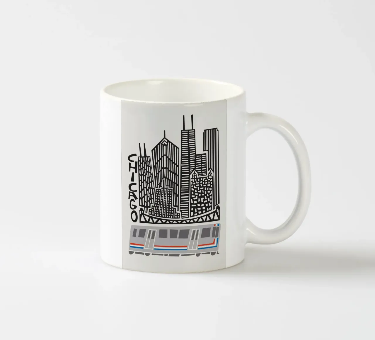 Città di Chicago tazza in ceramica da Fox & Velvet