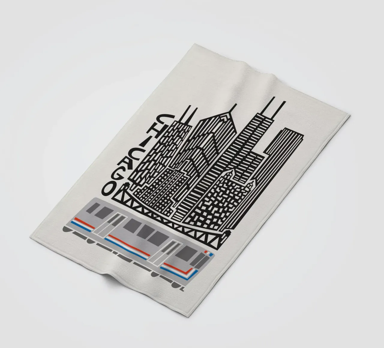 Chicago fleecedeken van Fox & Velvet