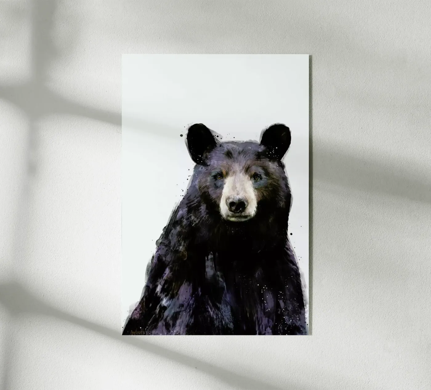 Black Bear acrylic glass by Amy Hamilton