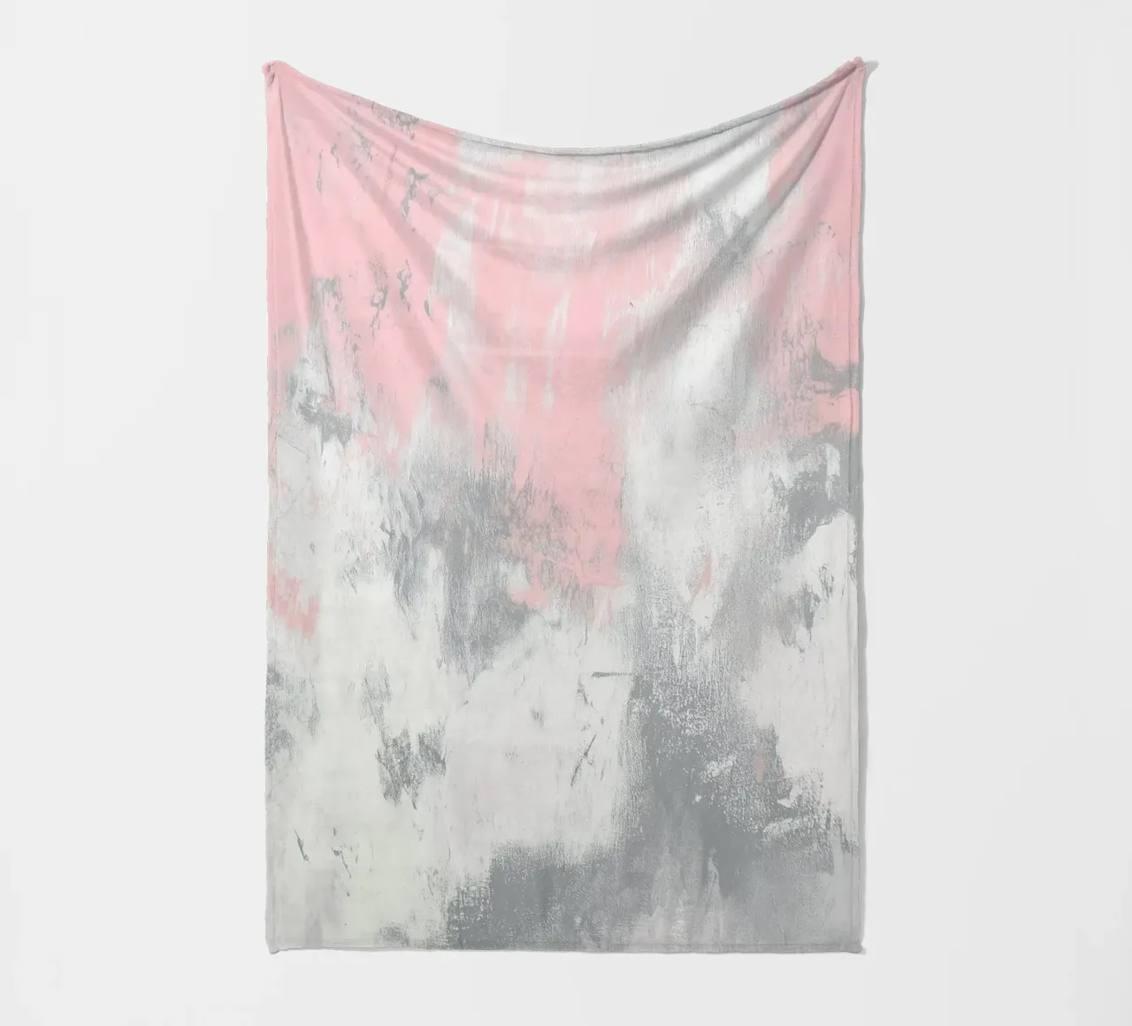 Pink grunge with colour gradient fleece blanket by Carinaprint