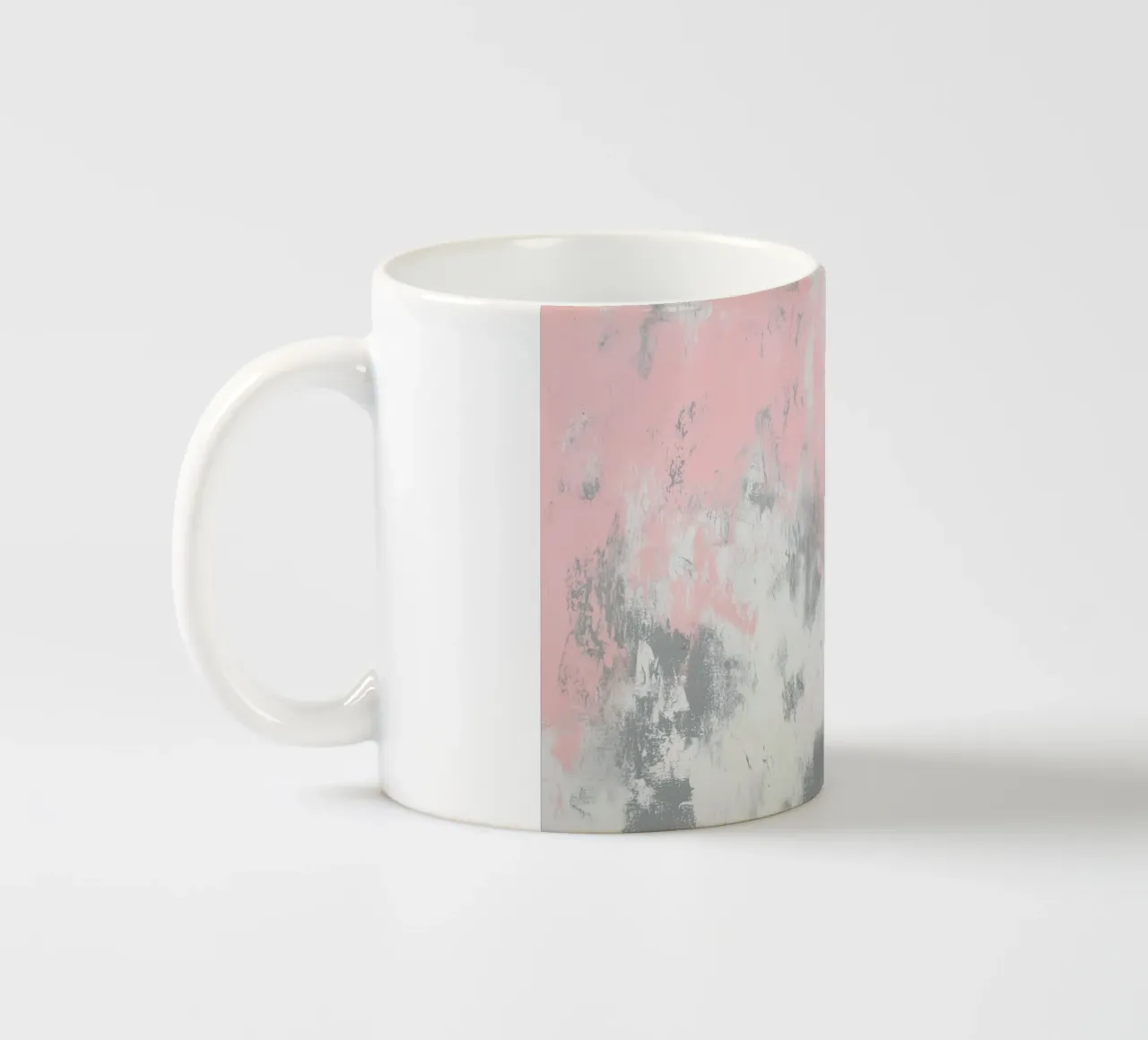 Rosa grunge con sfumatura di colore tazza in ceramica da Carinaprint
