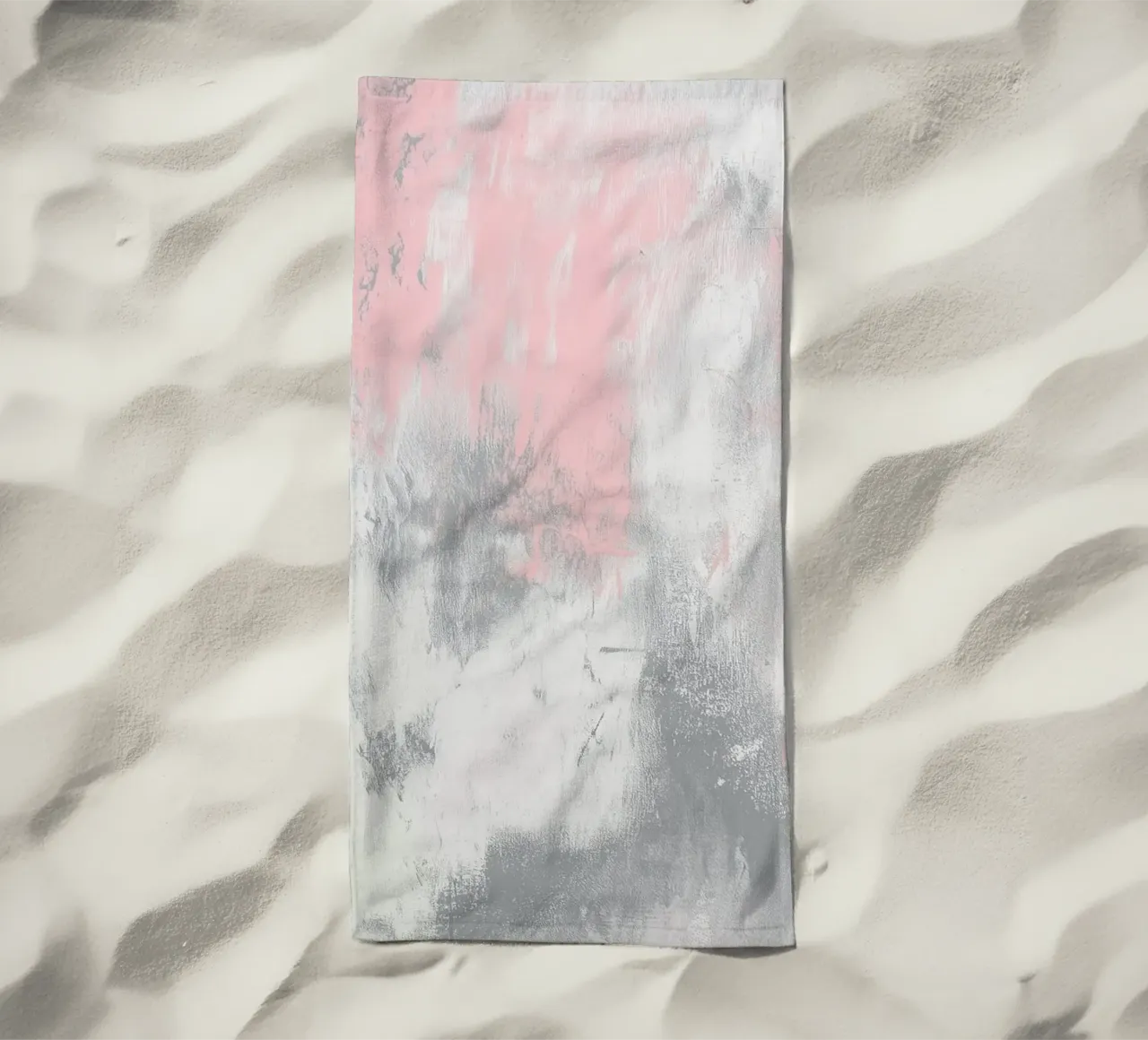 Rosa grunge con sfumatura di colore telo mare da Carinaprint