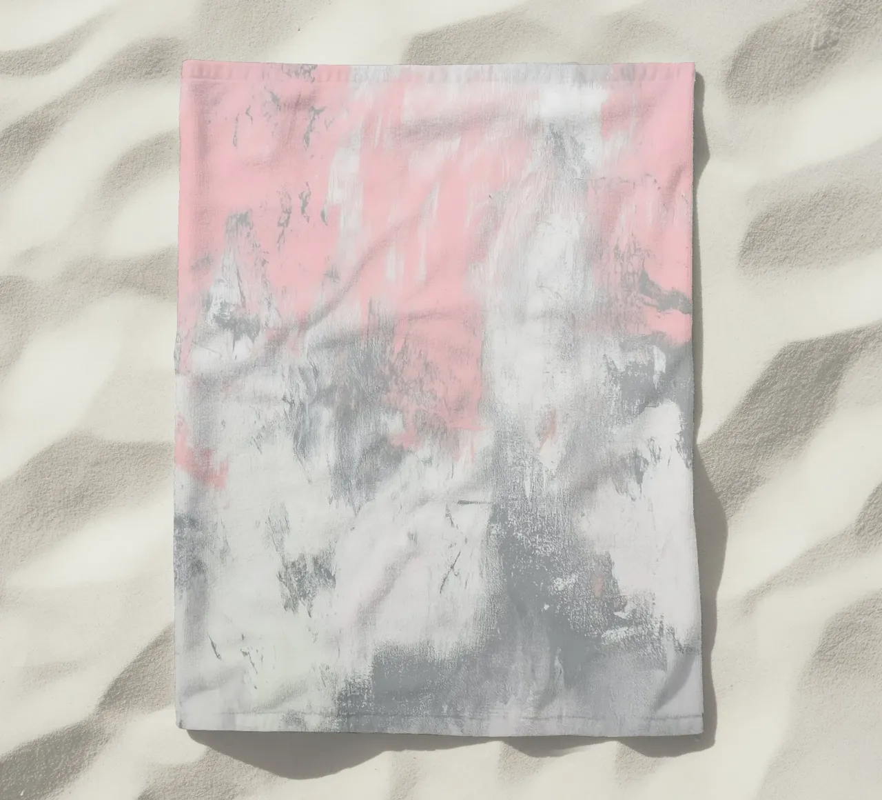 Rosa grunge con sfumatura di colore telo mare da Carinaprint