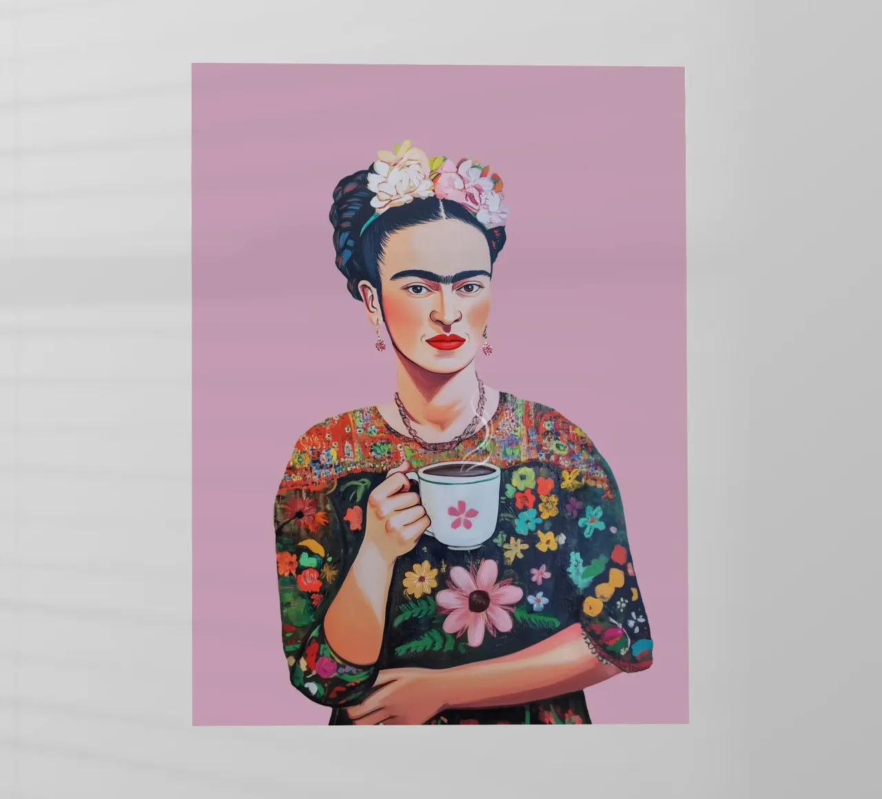 Frida Kahlo Caffè Amore pellicola backlit da Carinaprint