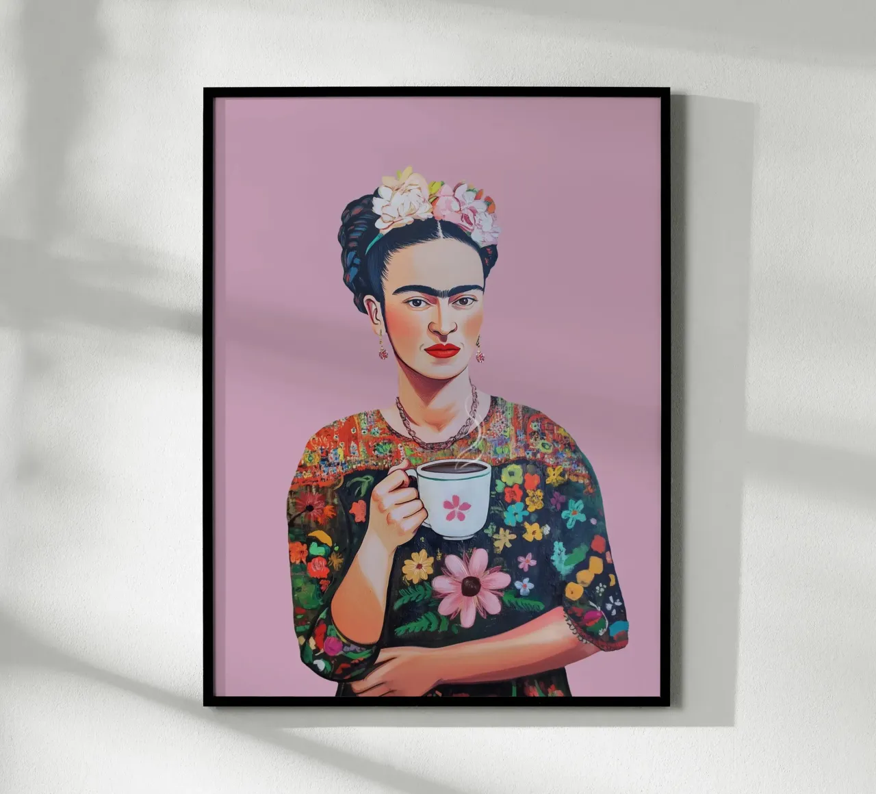Frida Kahlo Caffè Amore carta hahnemühle da Carinaprint